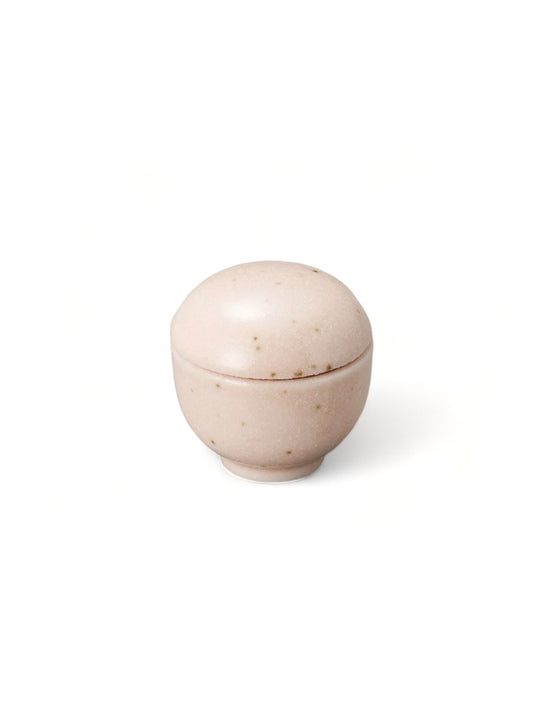 Japanese Tiny Appetiser Pot Wasabi Pot with Lid Pink
