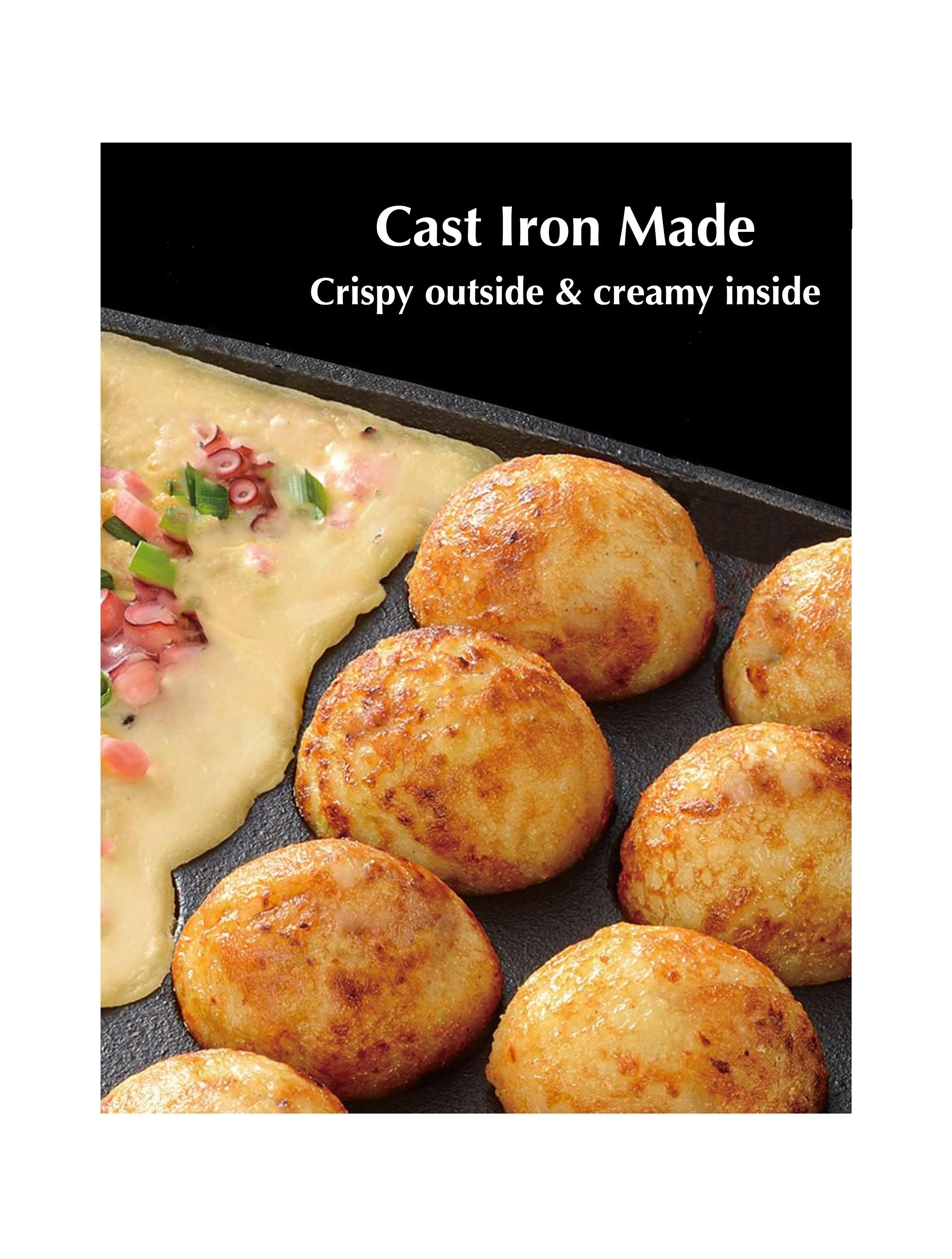 Takoyaki Plate Cast Iron 16 holes WISTOS Australia
