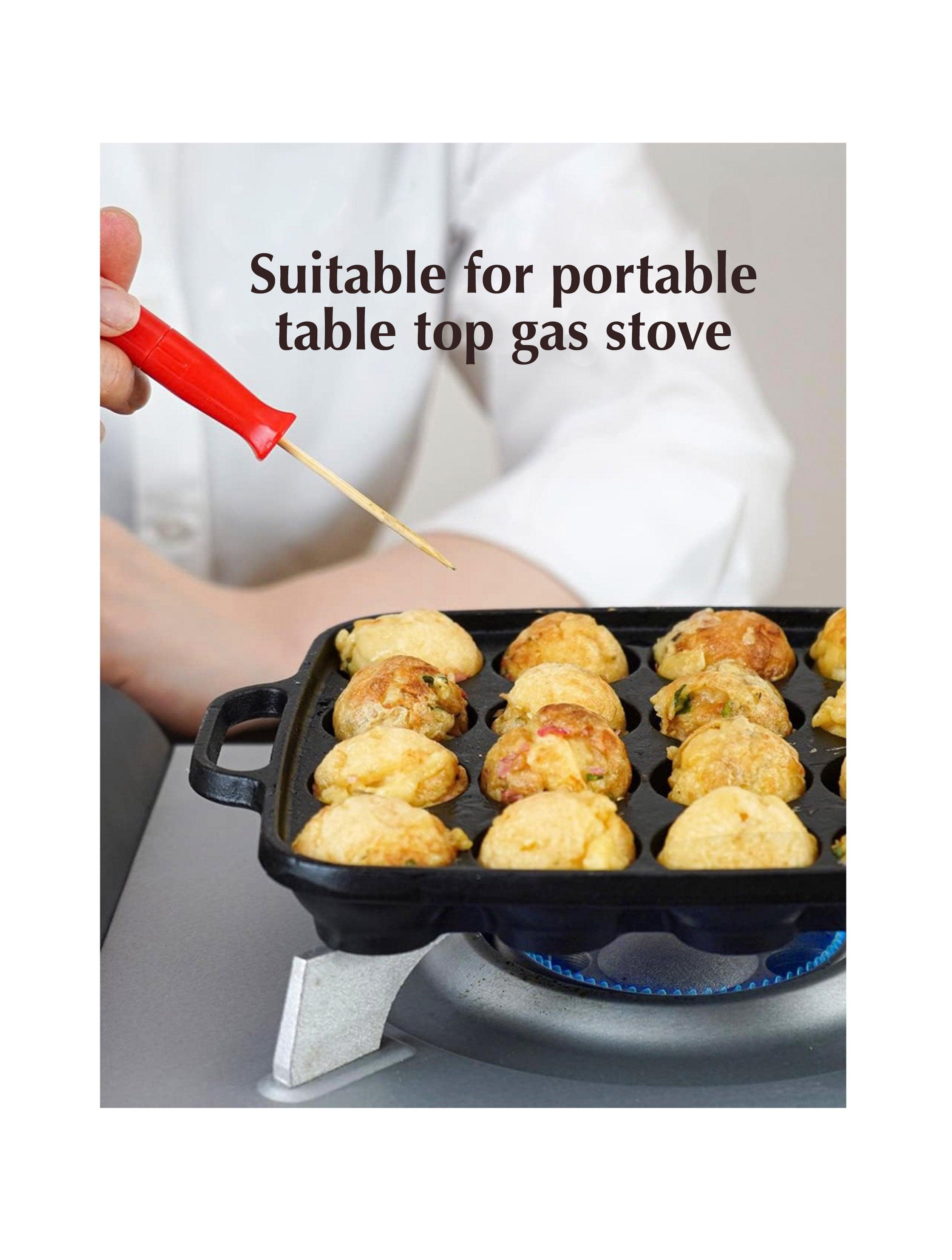Takoyaki Plate Cast Iron 16 holes WISTOS Australia